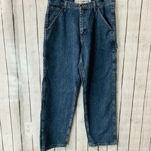 Jeans Medium Wash Straight Leg Pockets W 34 L 32